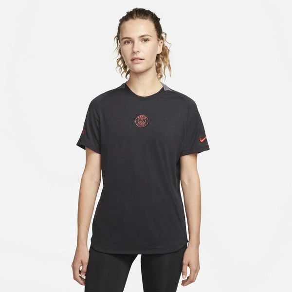 Nike Paris Saint-Germain Training T-Shirt Dri-FIT Lifestyle - Schwarz/Grau/Rot Damen 2 Nike Paris Saint-Germain Training T-Shirt Dri-FIT Lifestyle - Schwarz/Grau/Rot Damen – Bild 2