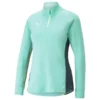 PUMA Trainingsshirt IndividualBlaze 1/4 Reißverschluss - Electric Peppermint/Fast Yellow Damen