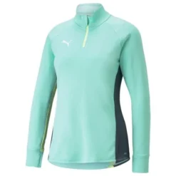 PUMA Trainingsshirt IndividualBlaze 1/4 Reißverschluss - Electric Peppermint/Fast Yellow Damen