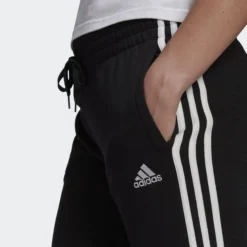 Adidas Essentials 3-Stripes French Terry Trainingshose - Schwarz/Weiß Damen -Tentree shop c76169cef0ec