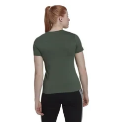 Adidas T-Shirt 3-Stripes - Grün/Weiß Damen -Tentree shop c7a087b8ca35