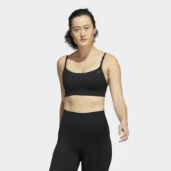 Adidas Sport BH Yoga Studio Light Support - Schwarz Damen -Tentree shop c7d6b3e14266