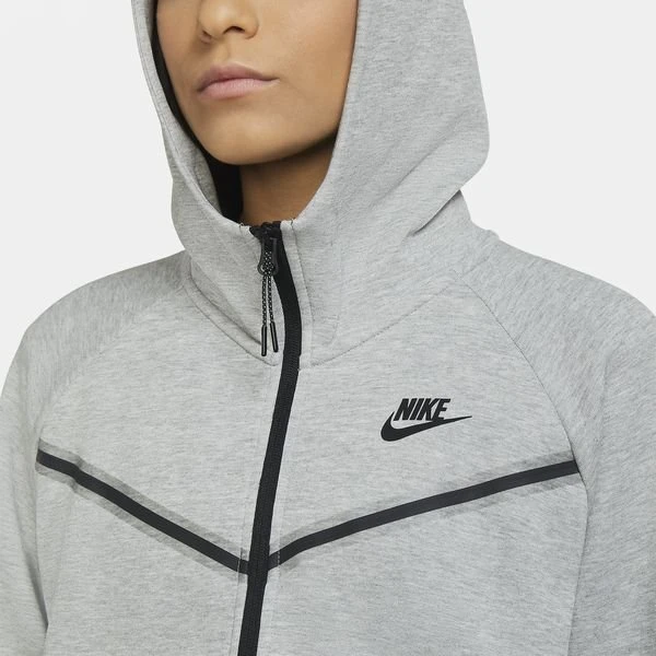 Nike Hoodie Tech Fleece - Grau Damen 3 Nike Hoodie Tech Fleece - Grau Damen – Bild 3