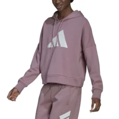 Adidas Hoodie Future Icons - Magic Mauve/Weiß Damen