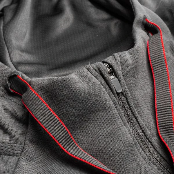 Nike Paris Saint-Germain Hoodie Travel - Grau/Schwarz/Rot Damen 12 Nike Paris Saint-Germain Hoodie Travel - Grau/Schwarz/Rot Damen – Bild 12