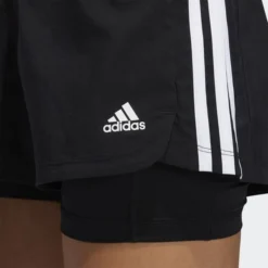 Adidas Shorts Two In One Pacer 3-Stripes Woven - Schwarz Damen -Tentree shop d49421a3dddd