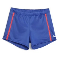 PUMA Trainingsshorts IndividualBlaze - Blau/Fire Orchid Damen