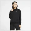 Nike Hoodie NSW Essential - Schwarz/Weiß Damen