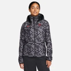 Nike Paris Saint-Germain Jacke AWF - Grau/Schwarz/Rot Damen