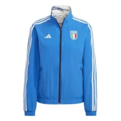 ADIDAS Italien Wendbare Trainingsjacke Anthem - Blau/Weiß Damen