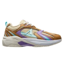 ARKK Sneaker Oserra Mesh S-SP - Braun/Grau/Türkis/Lila Damen