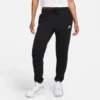 Nike Jogginghose NSW Club Fleece - Schwarz/Weiß Damen