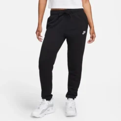 Nike Jogginghose NSW Club Fleece - Schwarz/Weiß Damen