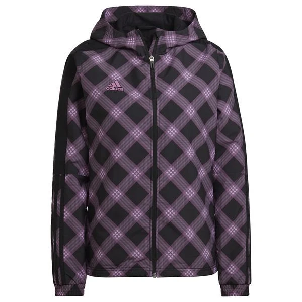 Adidas Windbreaker Winterized Tiro - Schwarz/Pink Damen 1 Adidas Windbreaker Winterized Tiro - Schwarz/Pink Damen