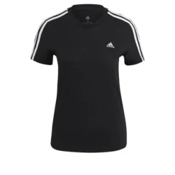 Adidas T-Shirt 3-Stripes - Schwarz/Weiß Damen