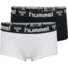 Hummel Maya 2-er Pack Boxershorts - Schwarz/Weiß Damen